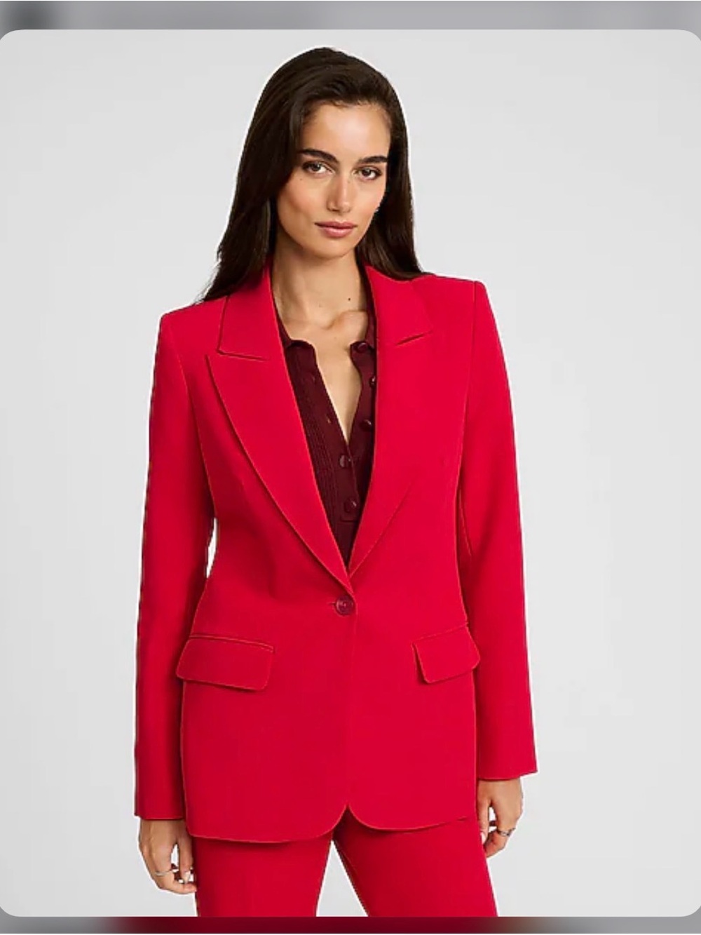 Burberrys' Vintage Logo Red Blazer - Picture 4 of 12